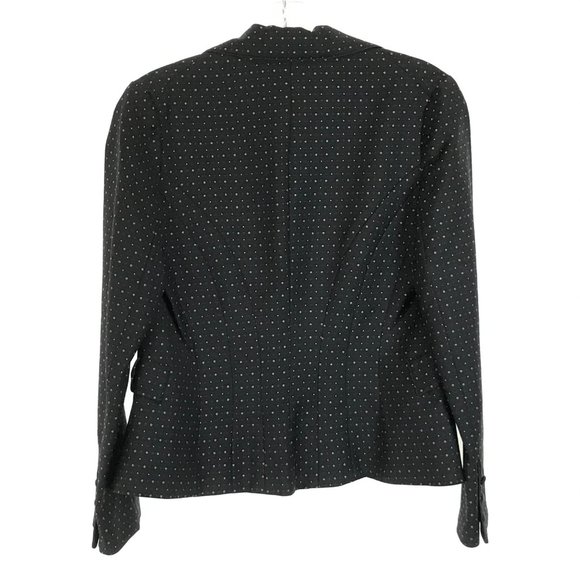Size 6 Rebecca Taylor Wool Blend Polka Dot Blazer - Picture 3 of 3